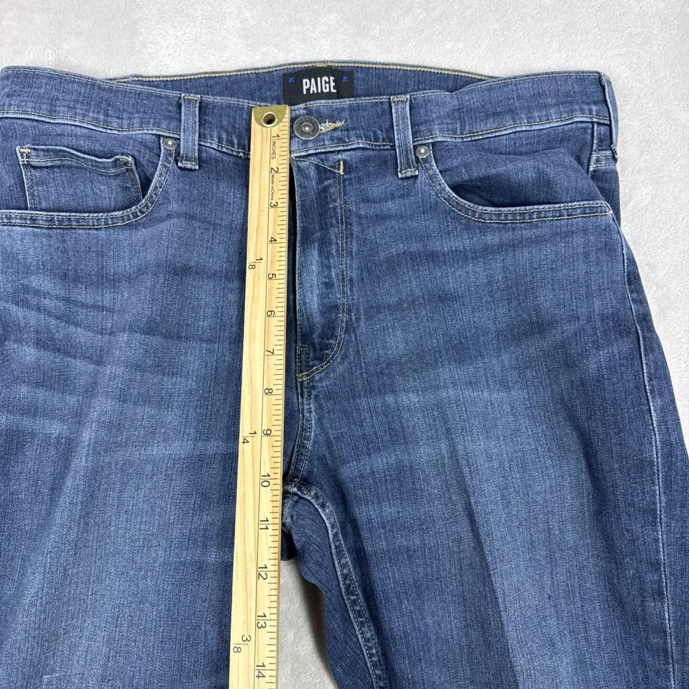 PAIGE Federal Slim Straight Jeans Med Wash Men's Size 36x29 Stretch